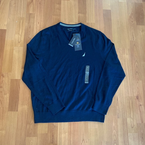 Nautica Navtech v-neck sweater - Picture 1 of 4